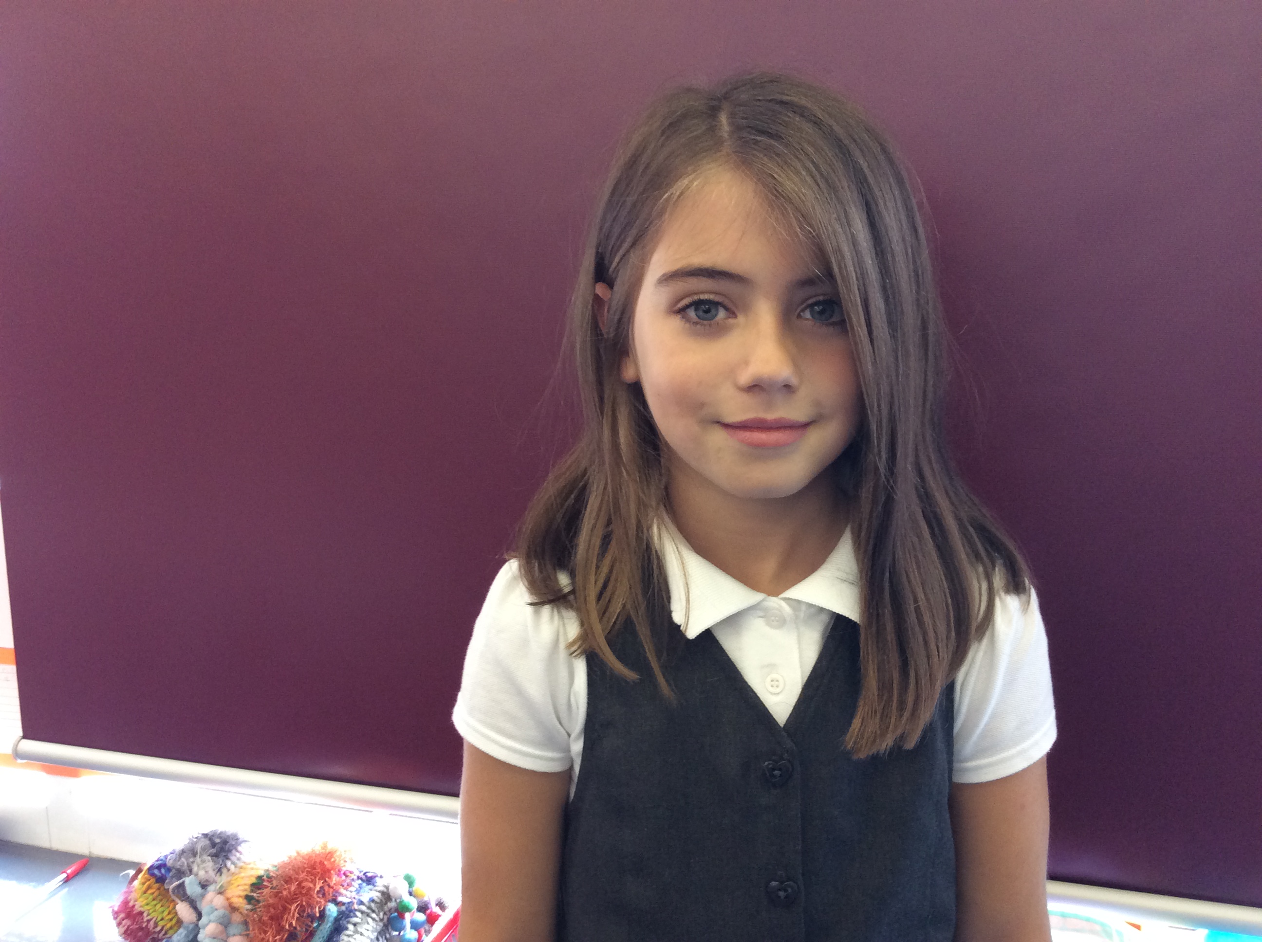 Harriet has her hair cut for The Princess Trust. – St. Cuthbert's Primary  School